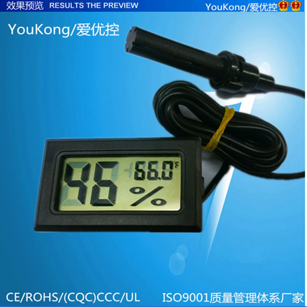Egg Incubator Hygrometer/temperature And Humidity Meter With Probe Yk