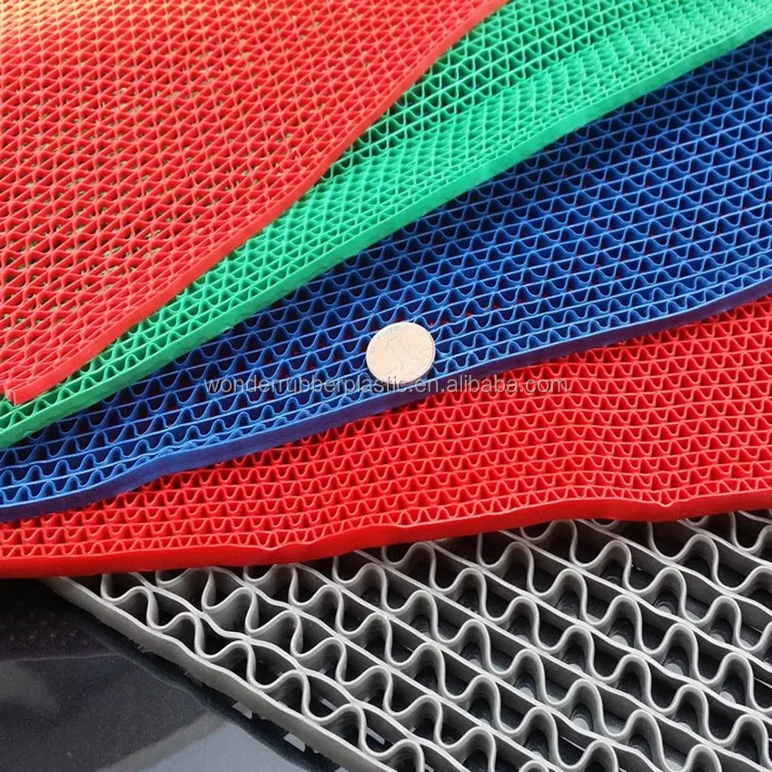 Colorful Two Color Pvc Lock Mat/pvc Chain Mat/ Pvc Gear Mat Buy Pvc