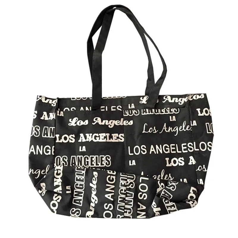 Los Angeles Fashion Tote Bag City Name Printing Nylon Souvenir Bag ...