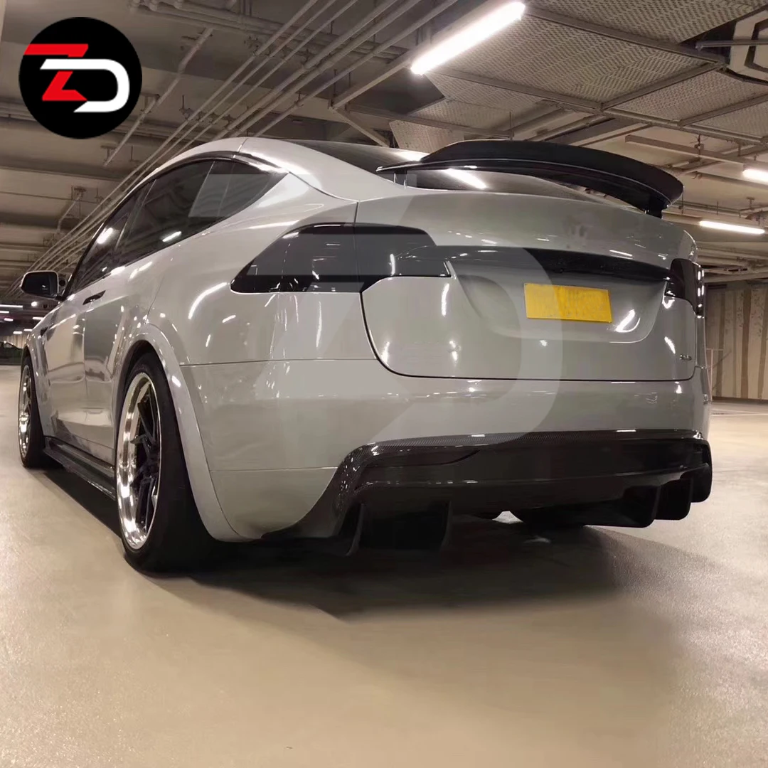 Perfect Quality Rz Body Kit For Tesla Model X Carbon Fiber Spoiler
