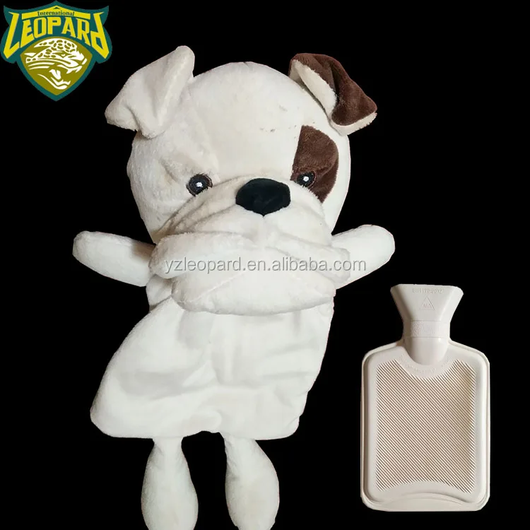 1000ml Plush Animal Hotwater Bottle Cover Stuffed Dog Toy Cover For