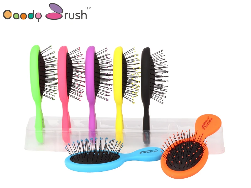 Factory Cost Colorful Cute Children Mini Hair Brush Baby Hair Brush