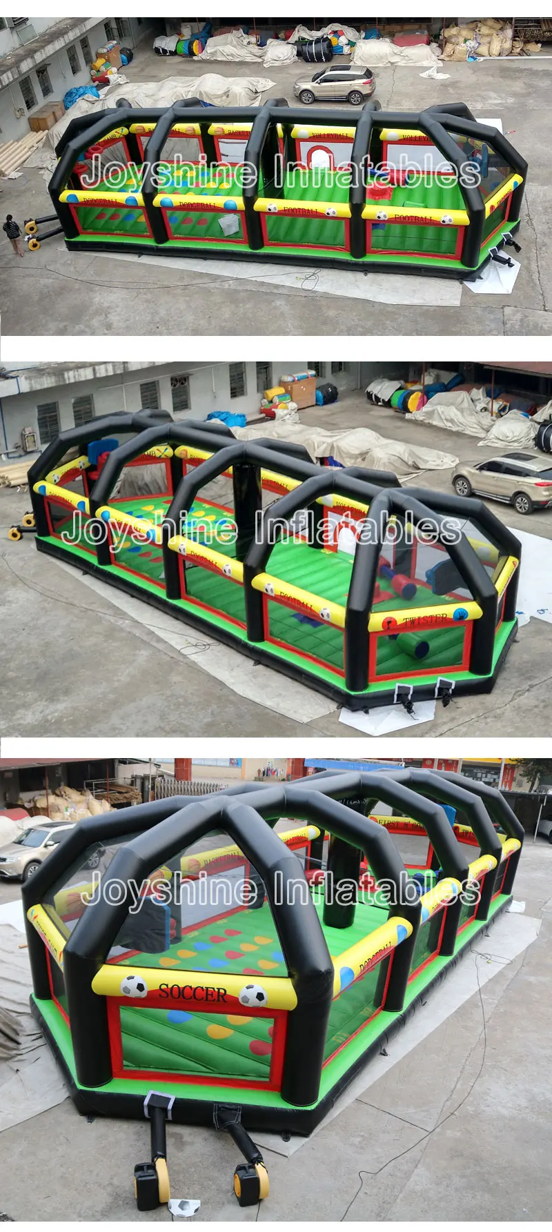 All-In-One Inflatable Multi Sport Games Field Combo Carnival Game Playground All In One Sports Arena For Kids and Adult