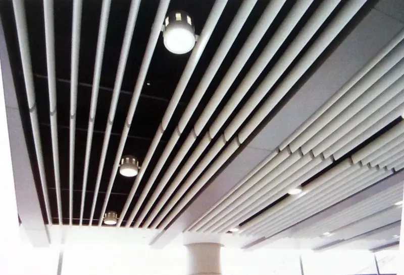 Bullet-shaped Baffle Aluminum Ceiling System