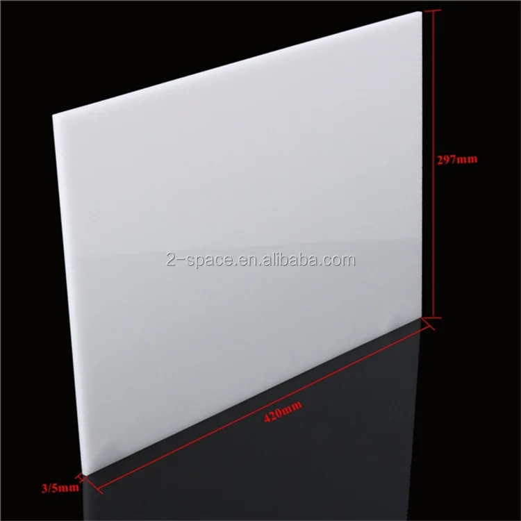 China 3mm Opal White Cast Acrylic Sheet A4 Size Panel Perspex 3mm 5mm