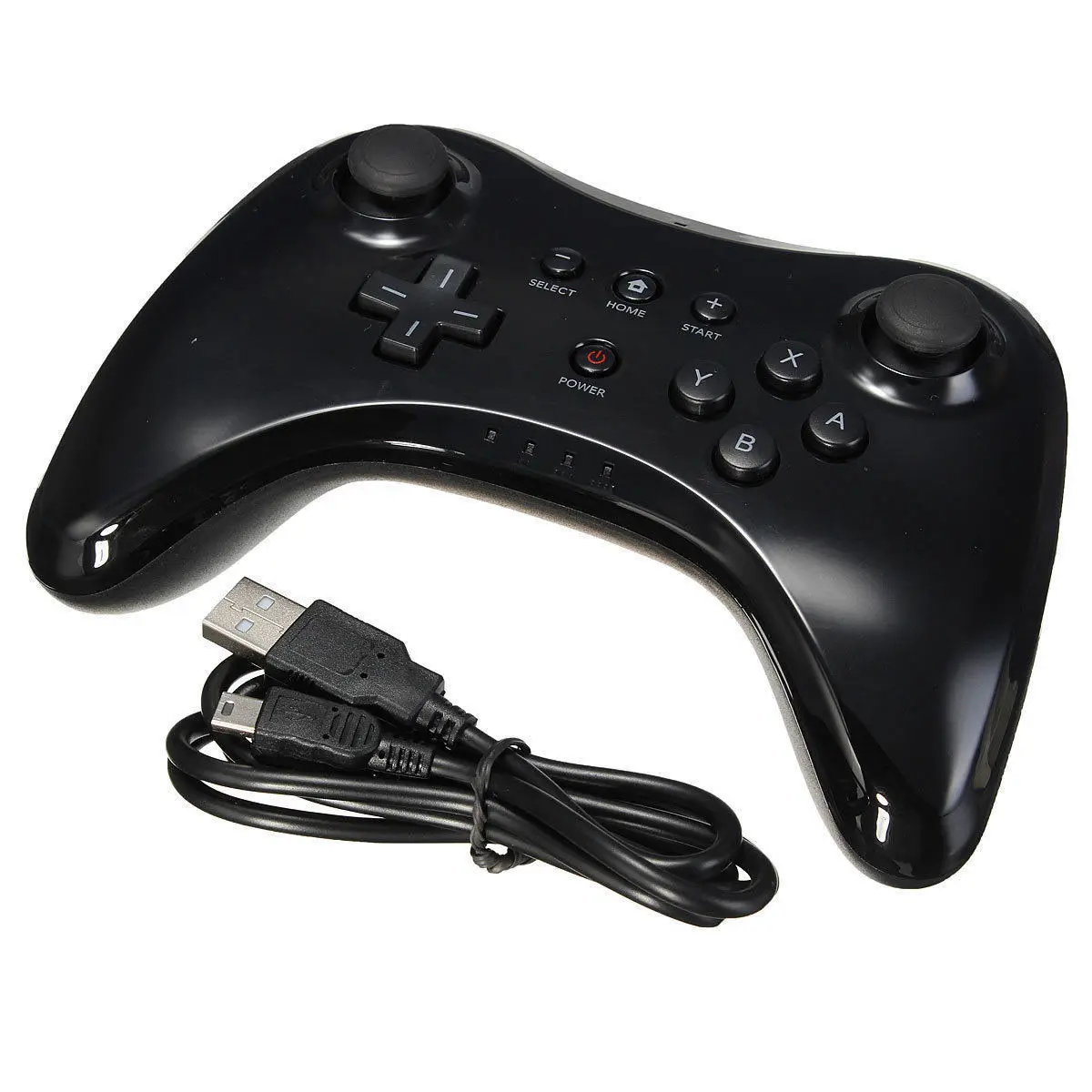 18无线黑色白色游戏手柄手动键盘控制器遥控器为wii U Pro无线控制器 Buy 对于wii U Pro 控制器 用于wii U 控制器 用于
