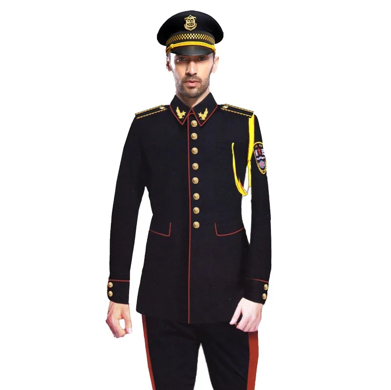 Royal Navy Blue Security Guard Suit Uniform  Full Set 