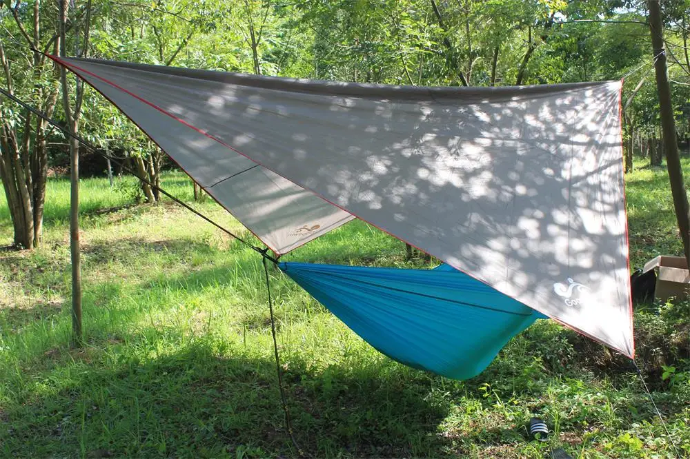 Waterproof Rainfly 10x10 Ft Large Tent Tarp For Camping And Snow