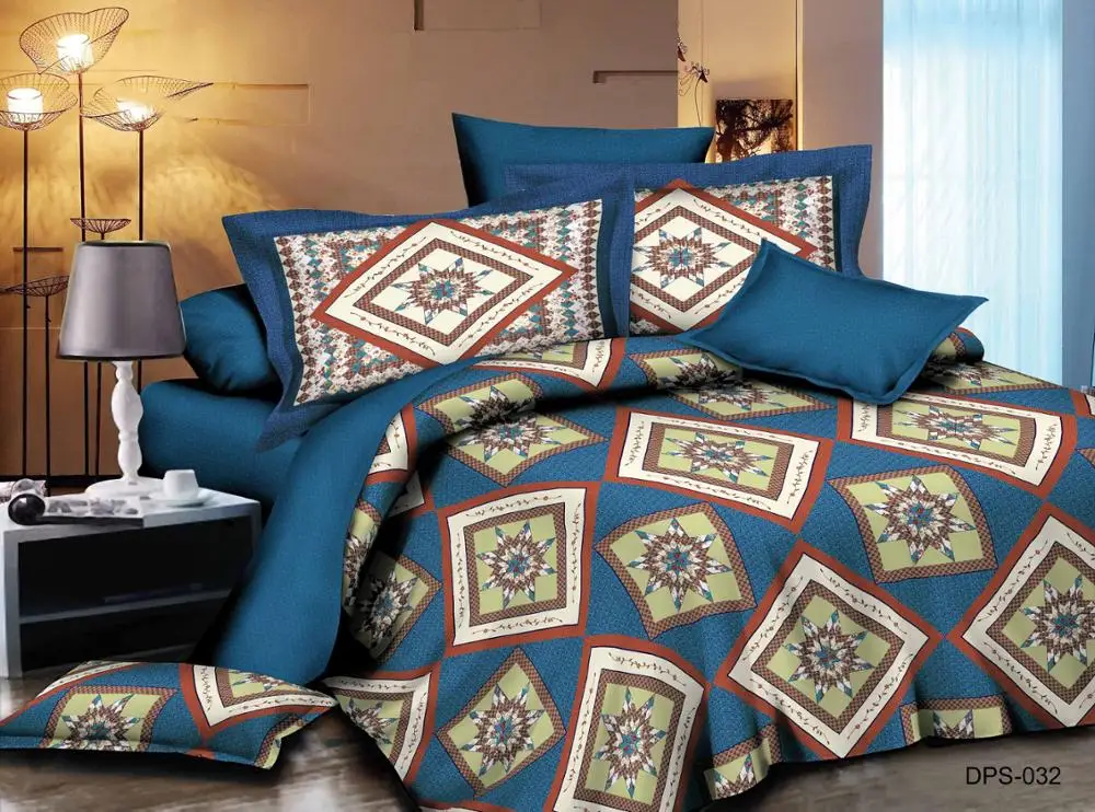 New Design 6pcs Printed Quilt Set,Printed Bedding Set For Malaysia And