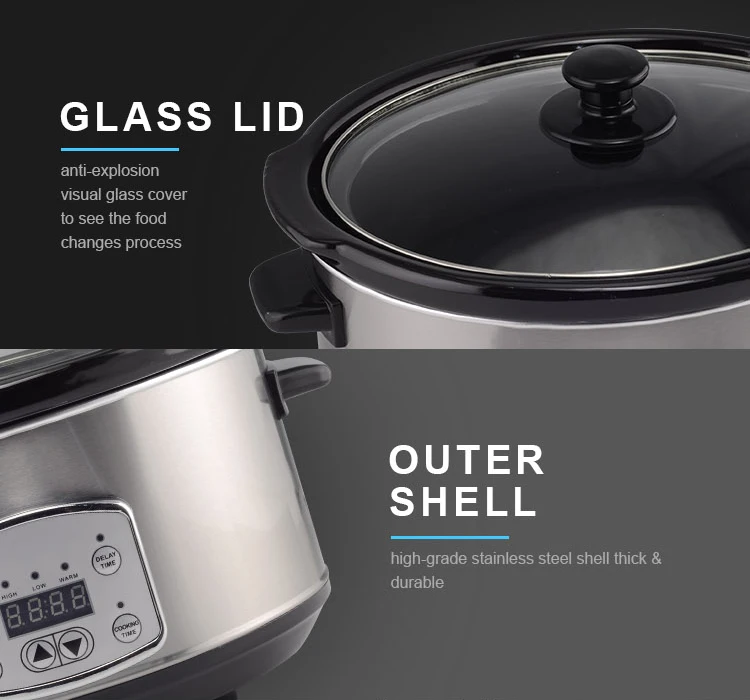 Deluxe kitchenware multi electric cooker industrial professional slow cooker