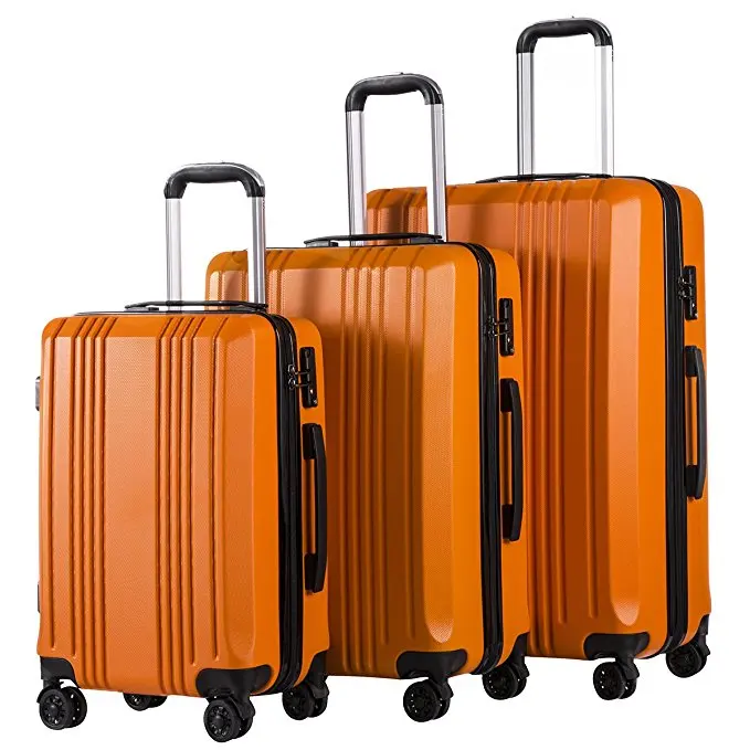 High-level Wholesale Valiz Trolley Wheeled Luggage Abs Hard Case Travel ...