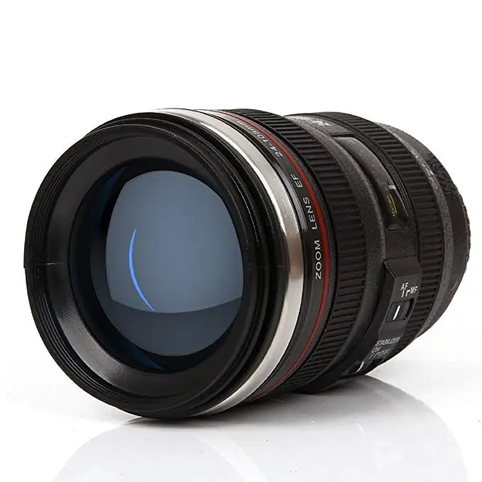 camera lens coffee mug