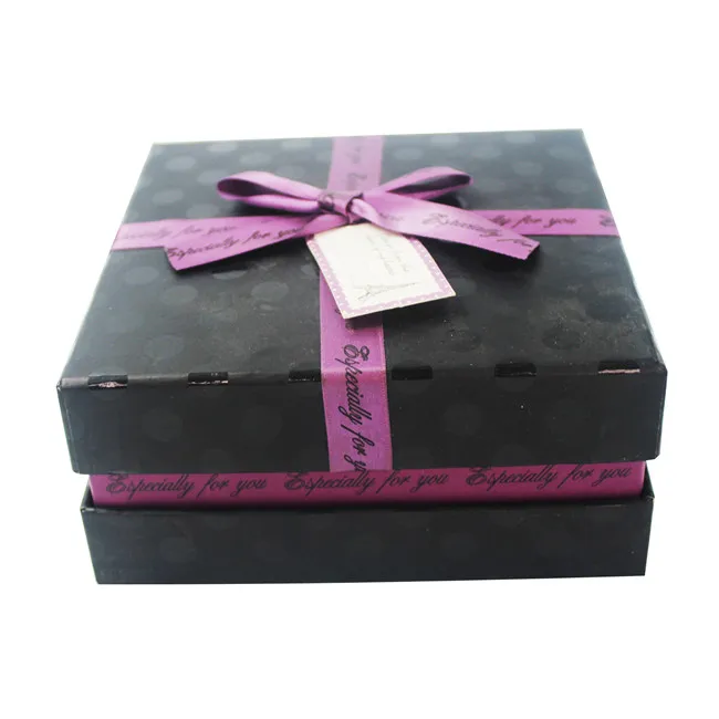 Bo/îtes /à bijoux brillantes papier petites bo/îtes demballage cadeau avec Bowknot pour petits accessoires
