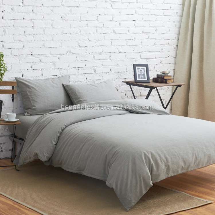 Stone Washed Cotton Linen Bed Sheets Duvet Cover Stone Washed Cotton Linen Bed Sheets Duvet Cover