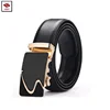 quick delivery stock men belt automatic buckle leather belt amazon supplier genuine leather ratchet belt