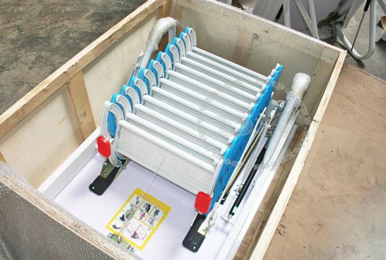 2020 Automatic Electric Telescopic Loft Ladders Hydraulic Folding Attic