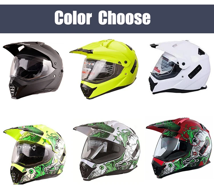 Ece Approved Motocross Safety Motorcycle Helmets Full Face Double