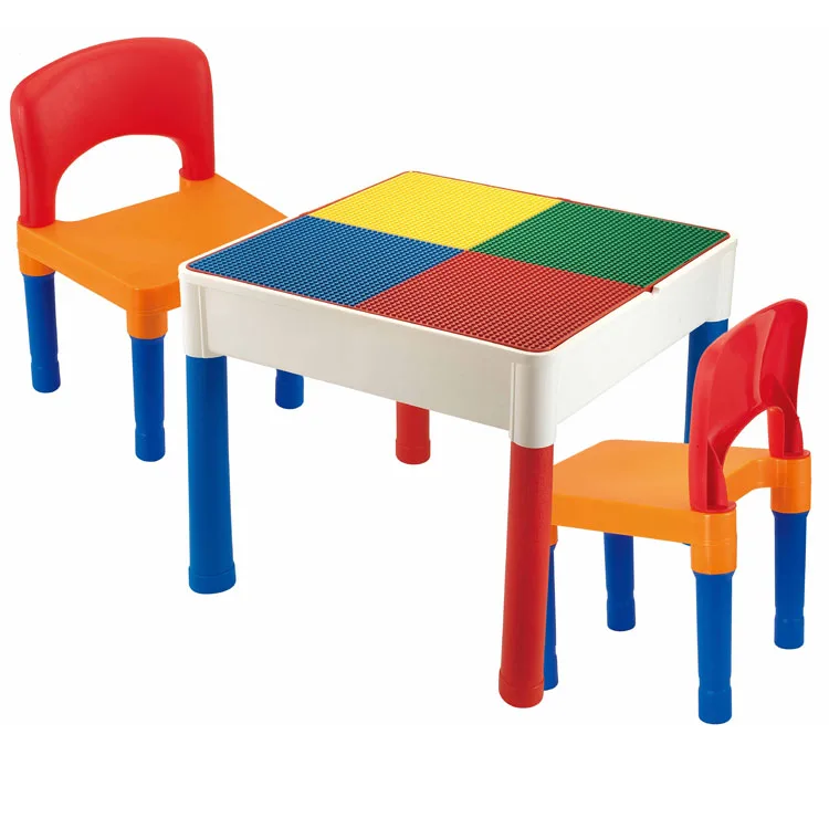 wooden toy table with storage