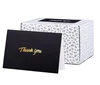 Hot Stamp Elegant Matte Paper Envelope Cards Sets Thank You Greeting Cards with Gold Foil