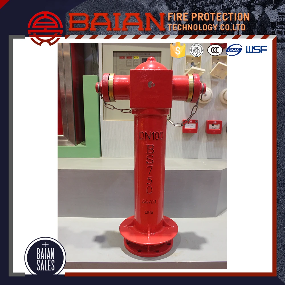 Bs750 2 Way Pillar Type Fire Hydrant For Firefighting with High Quality ...