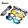 Ultra-light Clip On Men Women Magnetic Eyewear Eyeglass Frames TR90 Optical nearsighted glasses Frame 8803 Polarized Sunglasses