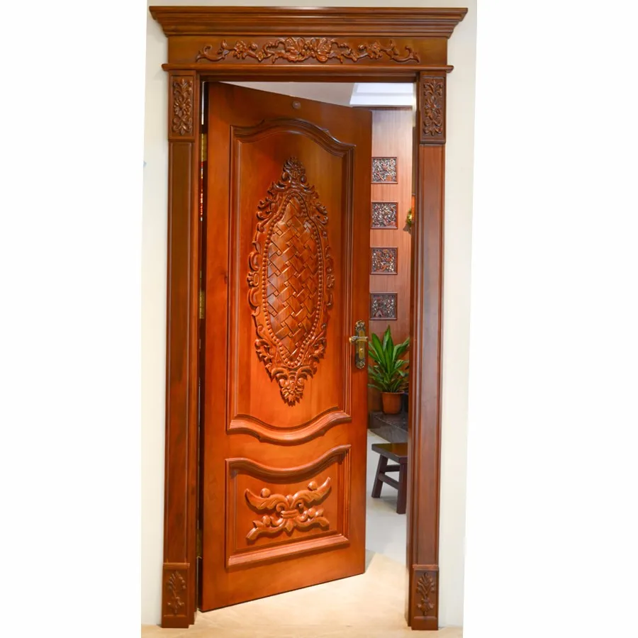 Hsyh8107 House Design Kerala Burma Solid Teak Wood Door Buy Wooden
