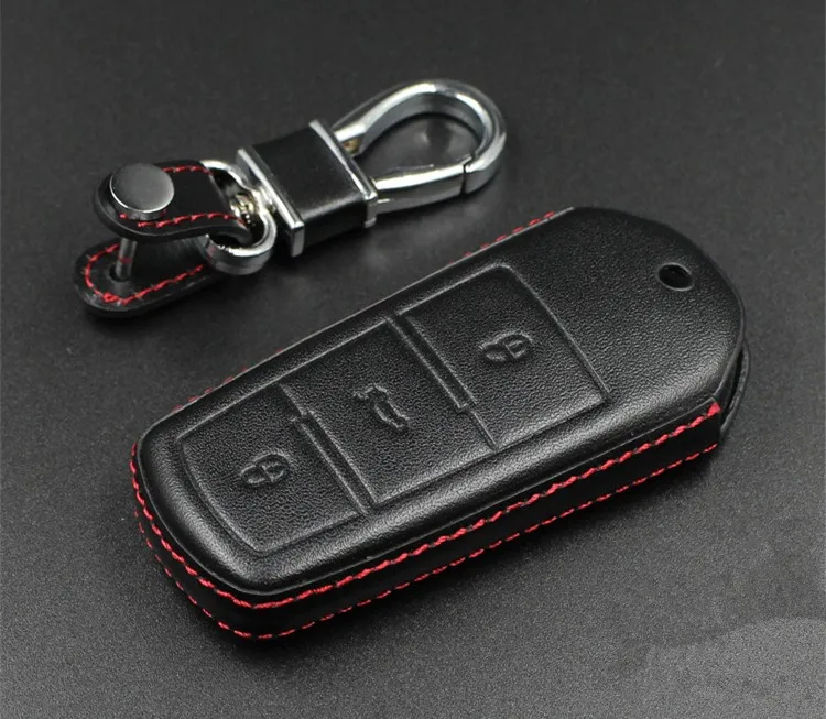 Dos Auto Car Key Case For Vw Passat Cc,4d Genuine Leather New Stylish Car Key Case For Vw Cc