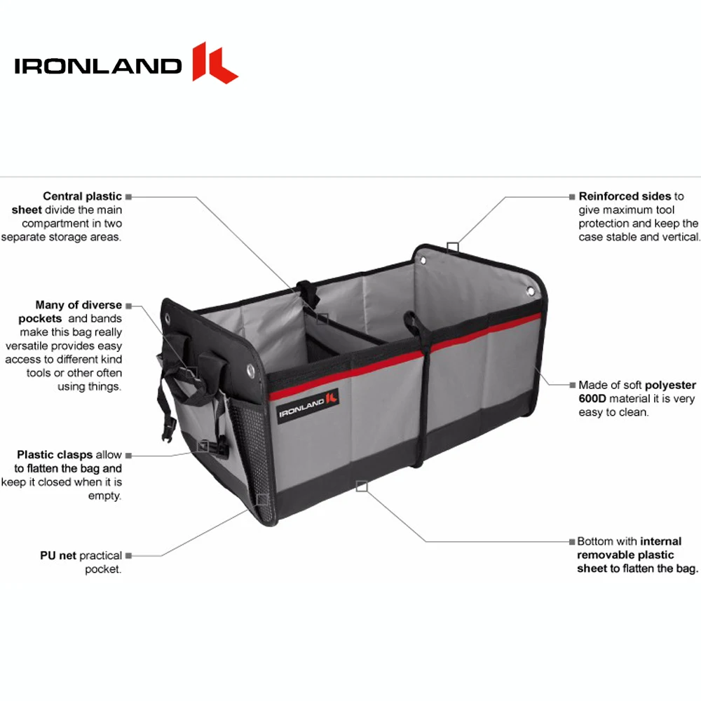 Multipurpose Car Storage Portable Detailing Bag Car Trunk Organizer