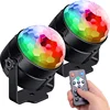 Perfect Quality 3W Mini RGB Stage Light Sound Activated Disco Club DJ Ball Party Light with Remote Control