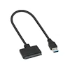USB 3.0 to SATA 22Pin Adapter Converter Cable for 2.5" HDD SSD Power Cable