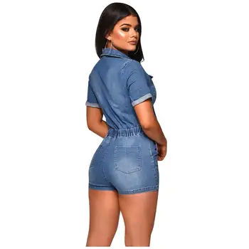 denim playsuit womens