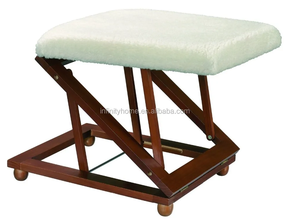 Elevator Footstool Wooden Pedicure Adjustable Foot Rest Cushion Buy Pedicure Foot Rest