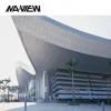 Customized curtain wall facade cladding pvdf coated solid aluminum panel