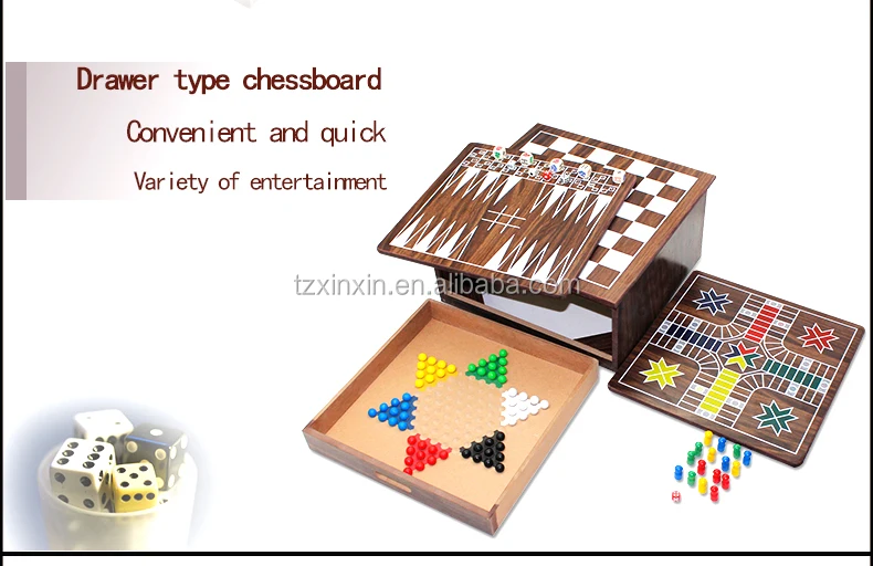 10 In 1 Wooden Game Set Buy Chess Game,Chess Set,Board Game Product