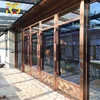 restaurant stainless steel frame glass gate profession designed main entrance swing door