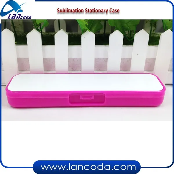 Plastic Blank Dye Sublimation Pencil Case/stationary Case/cutlery Box