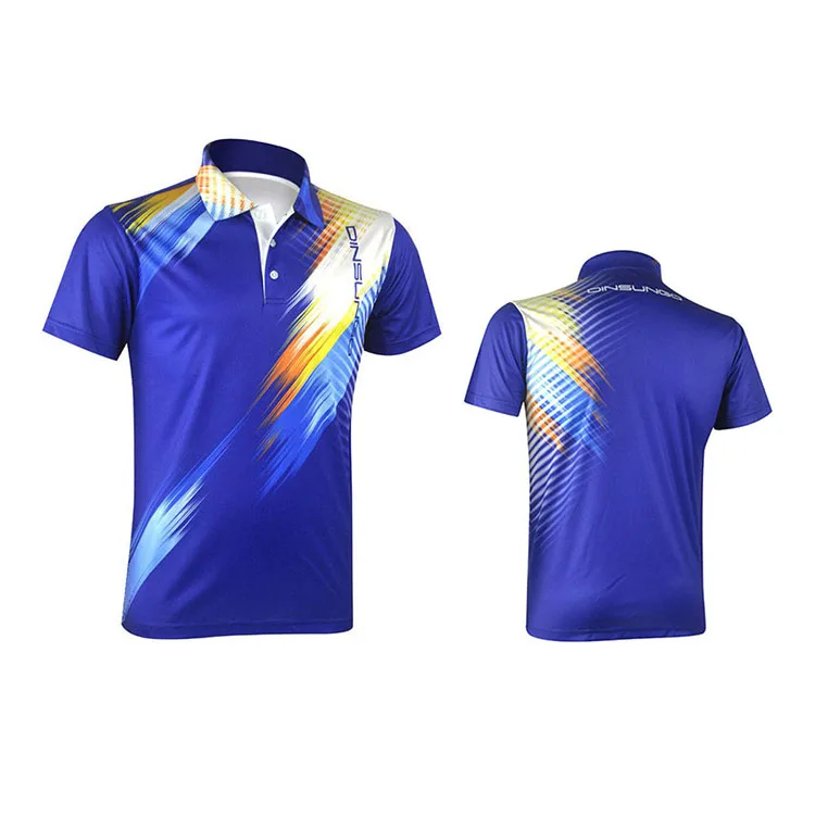 Dyed Sublimation Print Polyester Polo Shirts Customized Logo Mens ...