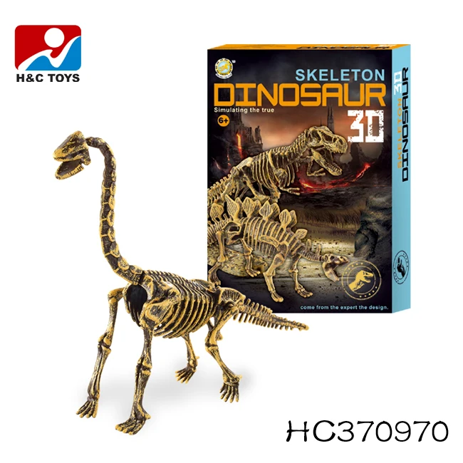 Wholesale Cheap Price Simulation Plastic 3d Dinosaur Skeleton Toy