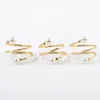 WX1024 New arrivals double sided pearl ring designs, wire wrap handmade jewelry