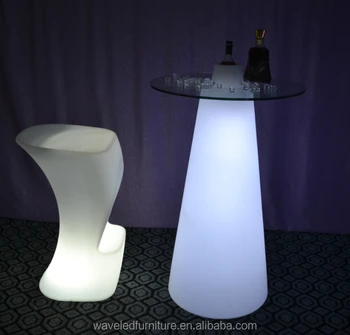 Party Led Illuminated High Top Plastic Outdoor Light Tail Bar Party Led Illuminated High Top Plastic