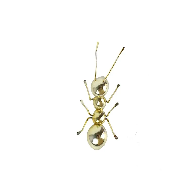 Resin animals gold-plated ant figurine electroplating home decoration supplier