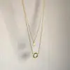 Sun & smile choker layer necklace gold plated jewelry necklace