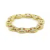 2019 Luxury Hiphop Style Mens Iced Coffee Beans Pig Nose Link Bracelet