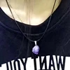 HOT SALE Natural Rough Amethyst Faceted Teardrop Pendant Setting