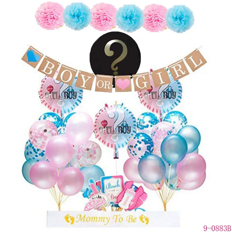 Amazon 1st Baby Gender Reveal Party Supplies He Or She Boy Or Girl