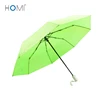 Hot New Products Innovation Auto Open And Close Plastic White Handle Folding Umbrella With Bag