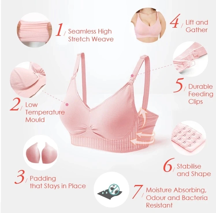 Free shipping/Customized beautiful sexy seamless maternity nursing bra brest feeding bras for women