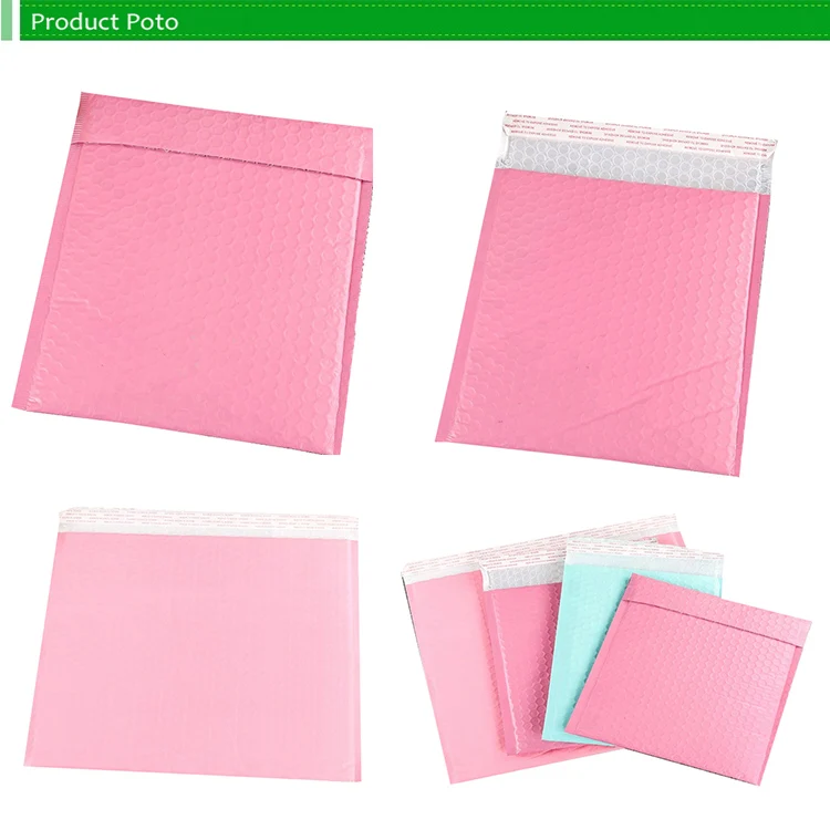 Resealable Cute Small Rigid Branded Matte Blue Color 6x9 Envelope Wrap