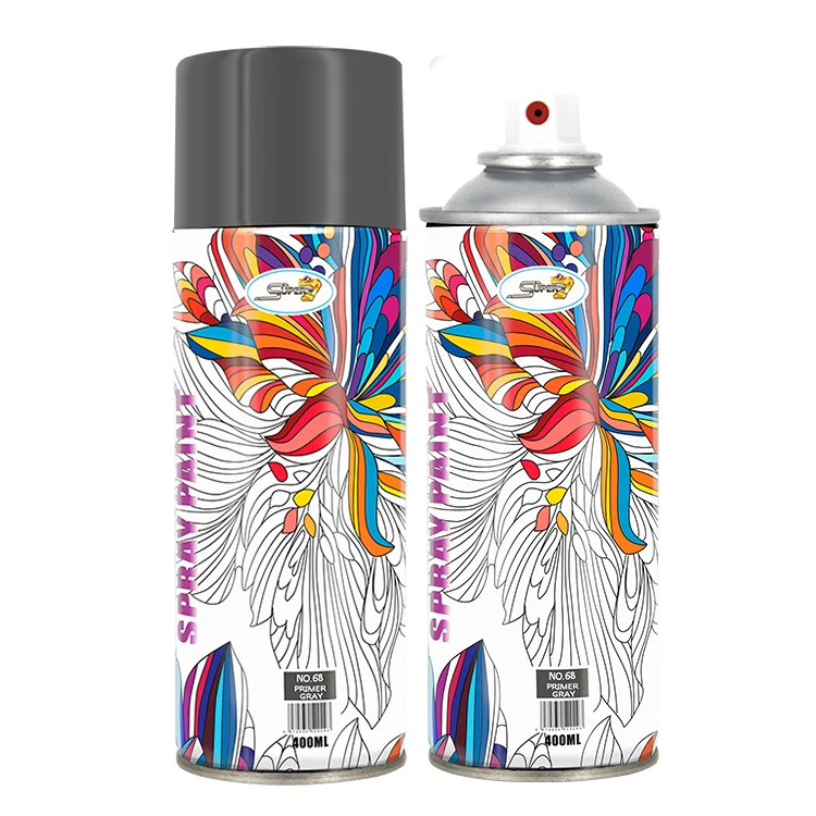 Primer Grey Light Black Glossy,And Solvent Resistant 400 Ml Spray Paint