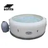 Bestway 54148 Lay-Z-Spa Paris inflatable and portable round hot tub spa led
